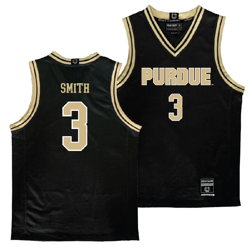 Purdue Women's Black Basketball Jersey - Jayla Smith | #3 Long Sleeve Jersey Tee
