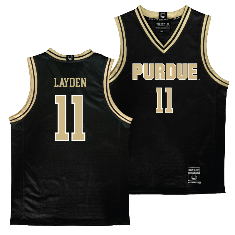 Purdue Women's Black Basketball Jersey - McKenna Layden | #11 Premium Jersey Tee