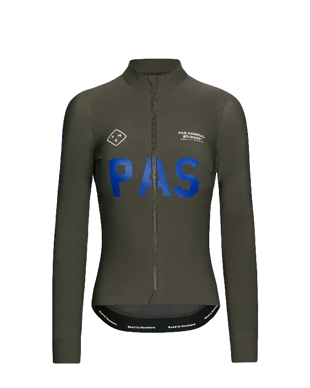 Women's PAS Mechanism Long Sleeve Jersey - Dark Olive Spring Jersey Blouse